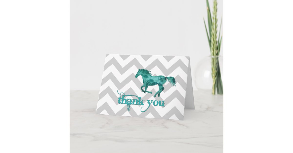 Thank You Horse Card | Zazzle