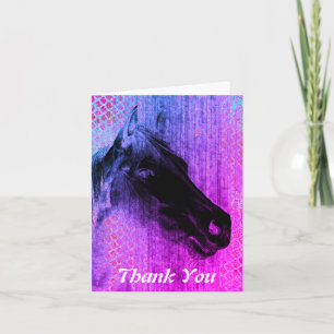 Thank You Horse Purple Card