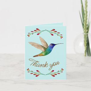 Thank You Hummingbird Card