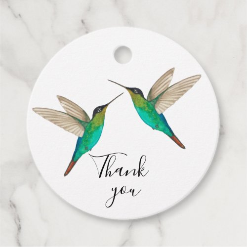 Thank You Hummingbird Favor Tags