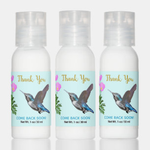 Thank You Hummingbird & Pink Flowers Hand Lotion