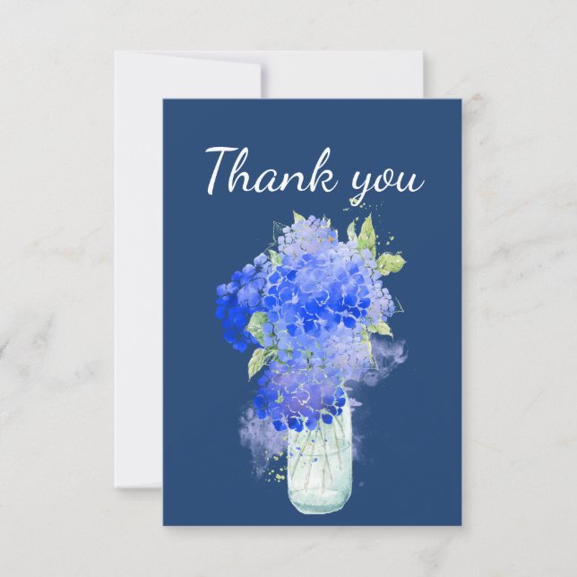 Thank You Hydrangea Garden Flower Art (Front)