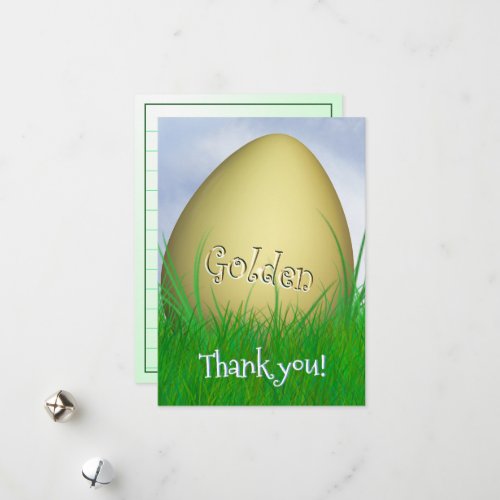 Thank You _ I Found the Golden Egg Holiday Card