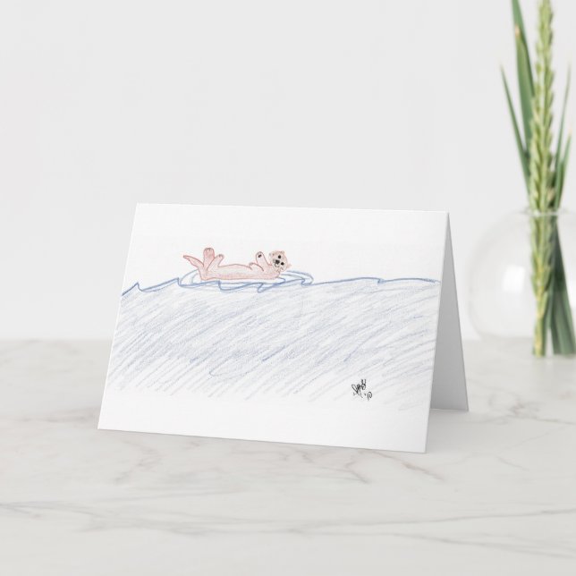 Thank You - I Otter Say Thank You - Card (Front)
