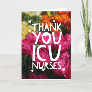 Thank You ICU Nurse Card Appreciation Nurses