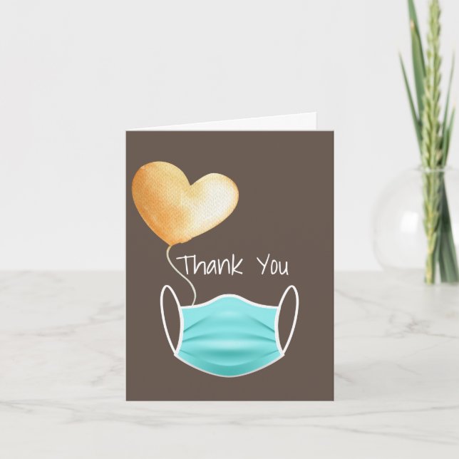 Thank You II Coronavirus Edition Note Card (Front)