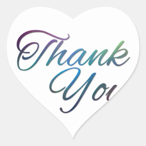 Thank You Images Heart Sticker
