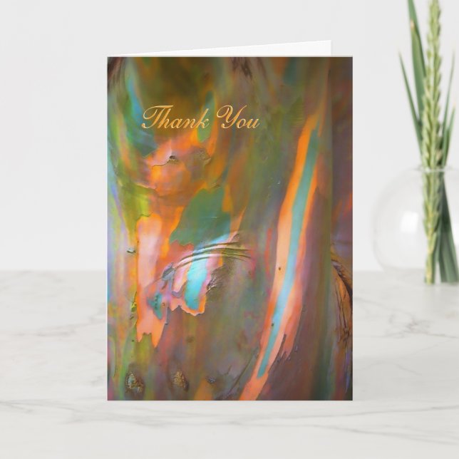 Thank You - Impressionist-style Eucalyptus Bark (Front)