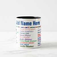 \Thank You in 30 Languages Coffee Mug