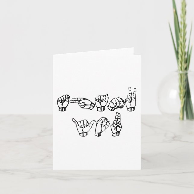 Thank You in ASL (Front)