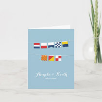 THANK YOU in Colorful Nautical Flags