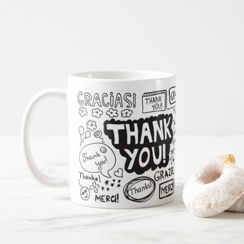 Thank You In Different Languages Coffee Mug