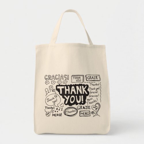 Thank You In Different Languages Tote Bag