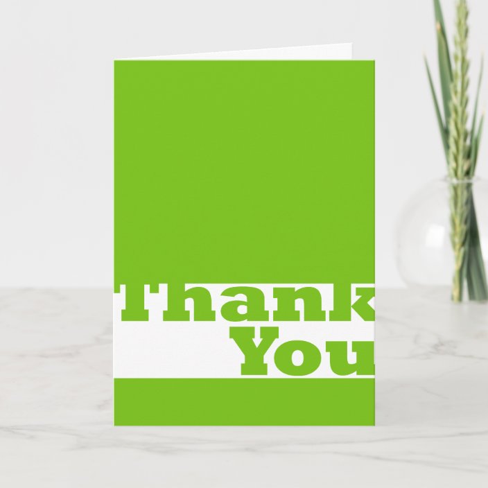 Thank You In Green | Zazzle.com