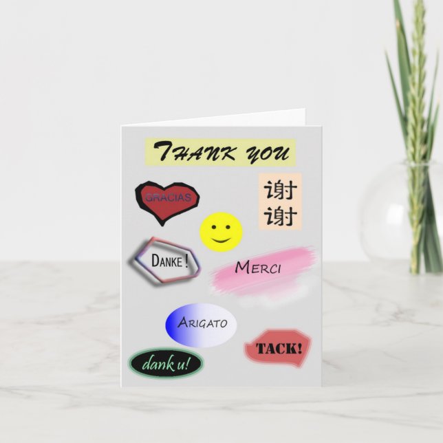 Thank you in multiple languages (Front)