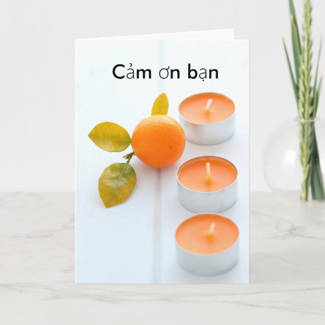 Thank you in Vietnamse Card (Front)