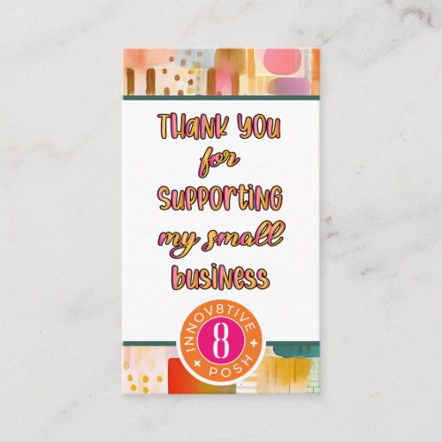 Thank You Innov8tive Posh Abstract Minimalist Business Card