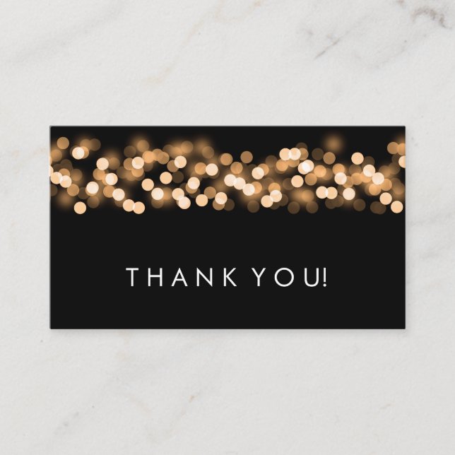 Thank You Insert Gold Hollywood Glam (Front)