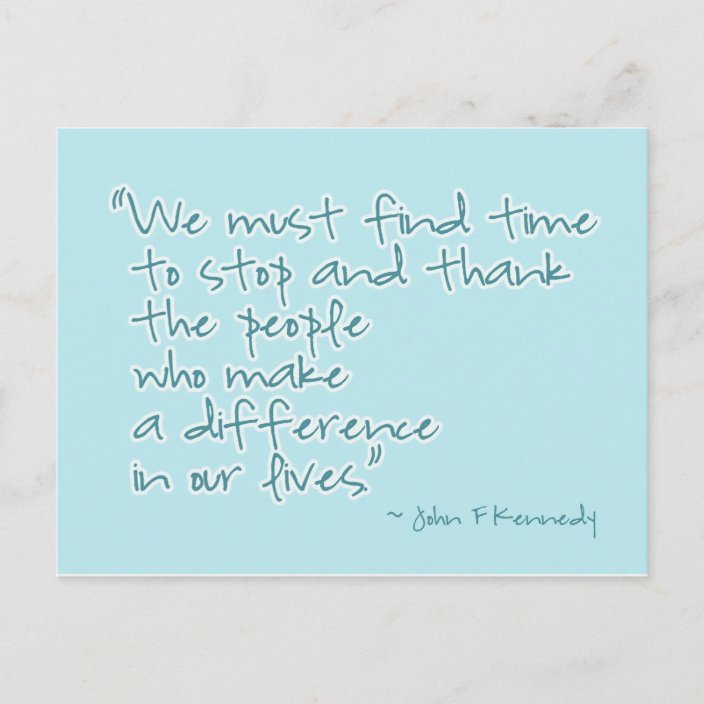 Thank You Inspirational Quote Postcard | Zazzle.com