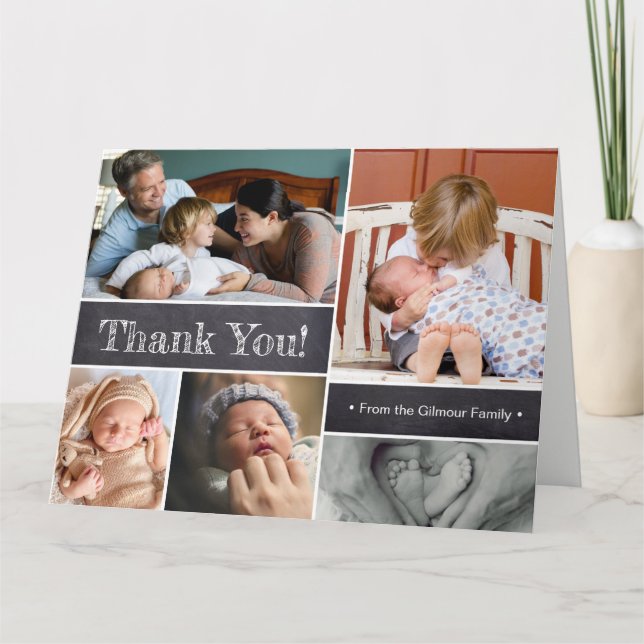 Thank You | Introducing Second baby Photos Card (Front)