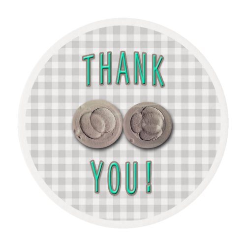 thank you ivf invitro fertilization embryos edible frosting rounds