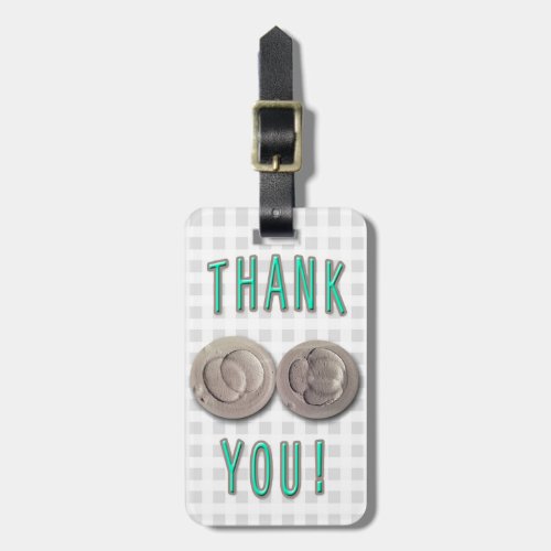 thank you ivf invitro fertilization embryos luggage tag