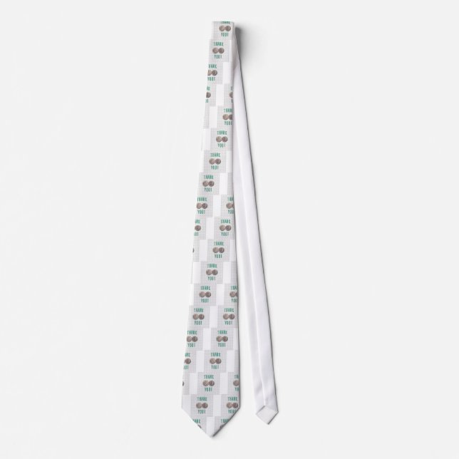 thank you ivf invitro fertilization embryos neck tie (Front)
