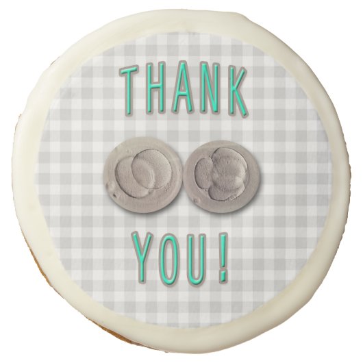thank you ivf invitro fertilization embryos sugar cookie (Front)