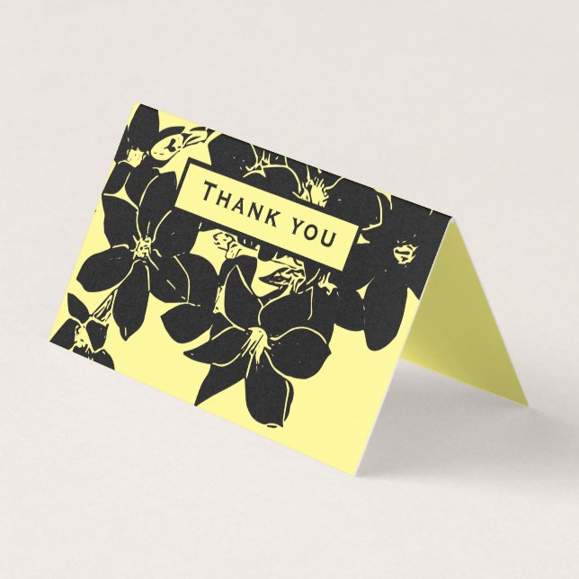 Thank you Jasmine Flower Pack of Mini Cards (Front)