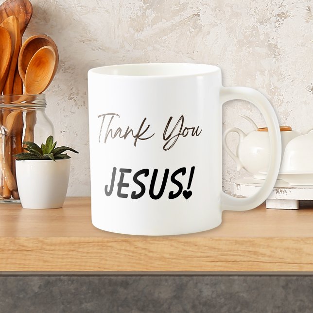 Thank You Jesus Exclamation Heart Mug (Thank You Jesus Exclamation Heart Mug)