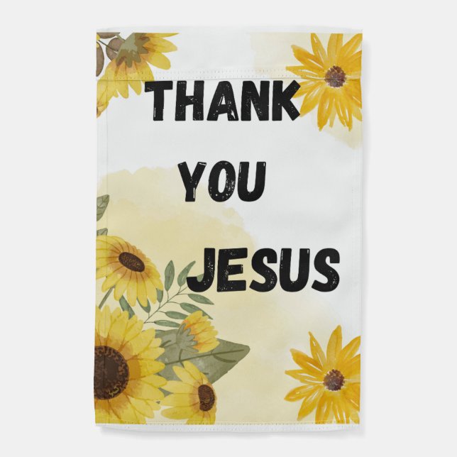  Thank you Jesus Garden Flag (Back)