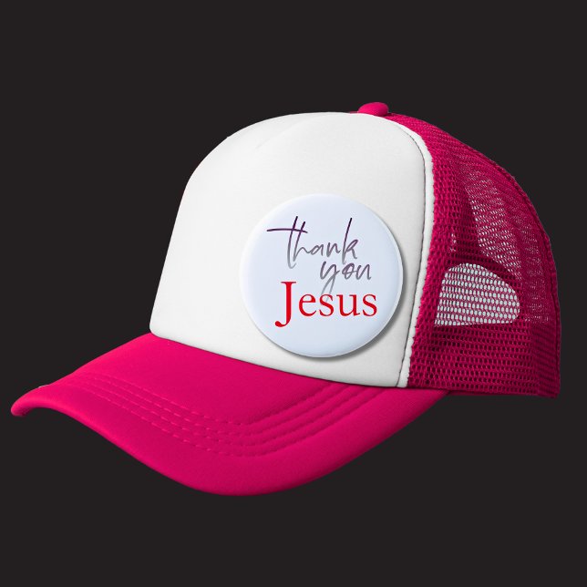 Thank You Jesus Gradient Christian Faith Button (Creator Uploaded)