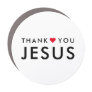 Thank You Jesus | Modern Christian Faith Heart Car Magnet