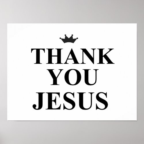 THANK YOU JESUS POSTER