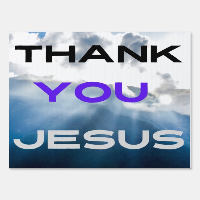 Thank You Jesus Sign (Front)