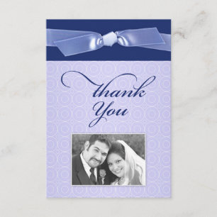 Thank You Jewish Photo Ribbon Flat Card