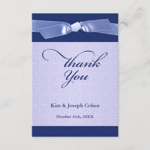 Thank You Jewish Ribbon Flat Card