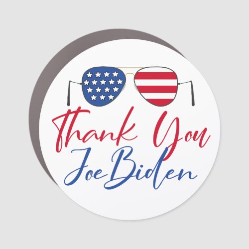 Thank You Joe Biden Commemorative Car Magnet