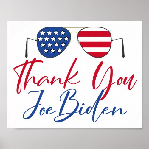 Thank You Joe Biden Commemorative Poster