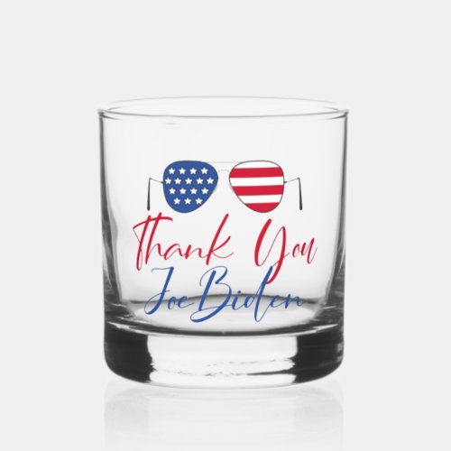 Thank You Joe Biden Commemorative Whiskey Glass