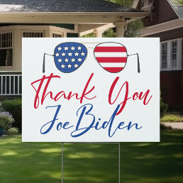 Thank You Joe Biden Commemorative Yard Sign