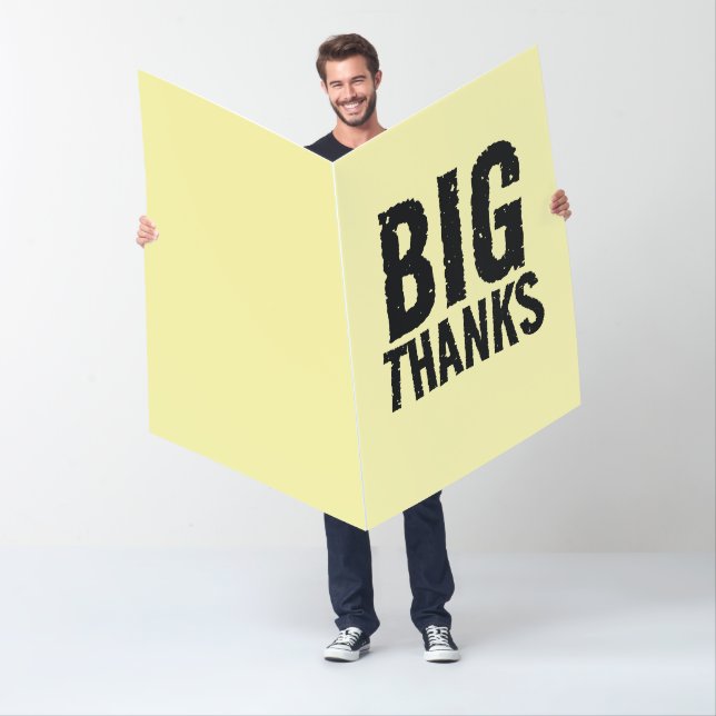 THANK YOU JUMBO BIGGEST HUGE CARD (In Situ)