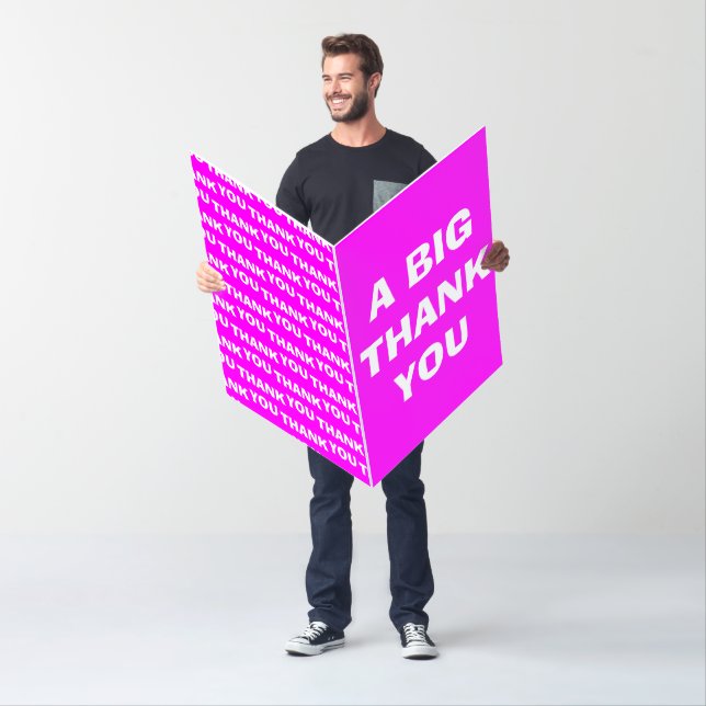Thank you jumbo card oversized thank you card (In Situ)