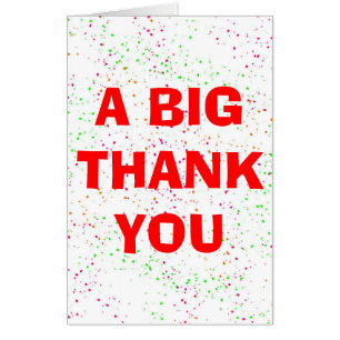 Thank you jumbo card oversized thank you card
