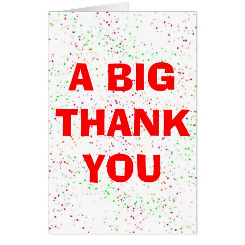 Thank you jumbo card oversized thank you card