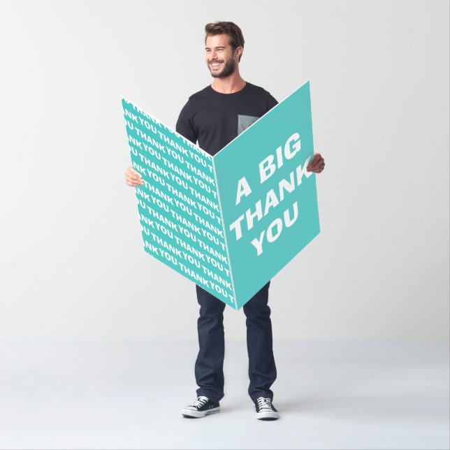 Thank you jumbo card oversized thank you card (In Situ)