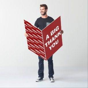 Thank you jumbo card oversized thank you card
