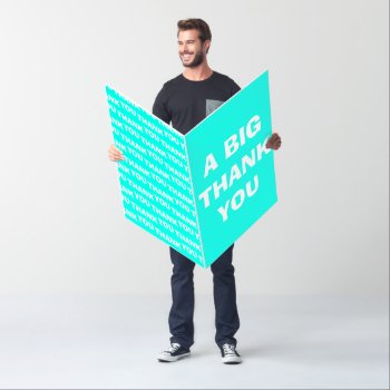 Thank You Jumbo Card Oversized Thank You Card by SpecialOddsMoms at Zazzle