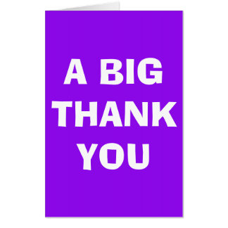 Thank you jumbo card oversized thank you card