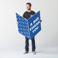Thank you jumbo card oversized thank you card